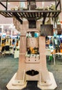 A hydrolic power press machine. Royalty Free Stock Photo