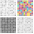 100 hydrology icons set vector variant Royalty Free Stock Photo