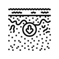 hydrology research hydrogeologist line icon vector illustration