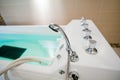 Hydromassage bathtub in a cosmetological clinic Royalty Free Stock Photo