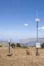 Hydrometeorological station in the mountains Royalty Free Stock Photo