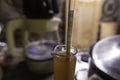 A hydrometer to measure alcohol content Royalty Free Stock Photo