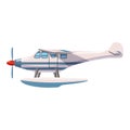 Hydroplane icon, cartoon style Royalty Free Stock Photo
