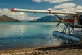 Hydroplane landed on Naknek Lake in Katmai NP, Alaska Royalty Free Stock Photo