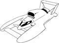 Hydroplane Vector Illustration