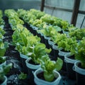 Hydroponics farm yields fresh, organic green vegetables, sustainable agriculture