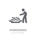 Hydroponics icon. Trendy Hydroponics logo concept on white background from Activity and Hobbies collection Royalty Free Stock Photo