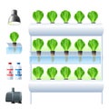 Hydroponics System Icon Set