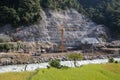 Hydropower plant construction site, Annapurna Region