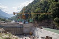 Hydropower plant construction site, Annapurna Region