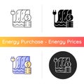 Hydropower pricing icon