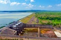 Hydropower reservoirs Royalty Free Stock Photo