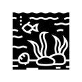 hydrosphere ecosystem glyph icon vector illustration