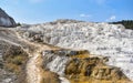 Hydrothermal area at the Yellowstone National Park Royalty Free Stock Photo