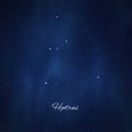 Hydrus constellation, Cluster of stars, Water Snake constellation Royalty Free Stock Photo