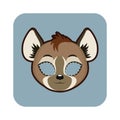 Hyena mask for various festivities, parties