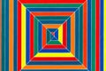 Hyena Stomp, an abstract painting by Frank Stella, in free collection displays in Tate Britain Royalty Free Stock Photo