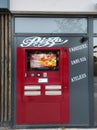Hyeres, France - August 10, 2022: Pizza vending machine