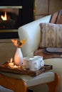 Hygge Danish home comfort concept Royalty Free Stock Photo