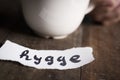 Hygge, danish word for comfort or enjoy Royalty Free Stock Photo