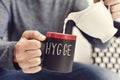 Hygge, danish word for comfort or enjoy Royalty Free Stock Photo