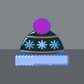 A simple design of a Hygge specific item: a blue and light-blue cap