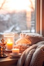 A Hygge winter filled with candles, soft blankets and serene moments