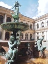 Sculpture of the Hygieia fountain at the city hall in Hamburg