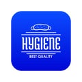 Hygiene bacteria icon blue vector