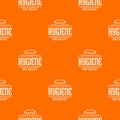 Hygiene bacteria pattern vector orange Royalty Free Stock Photo