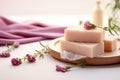 Hygiene and beauty: handmade soap with organic plant essences