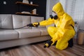 sofa uniform pesticide control insect termite cockroach kill pest exterminator. Generative AI.