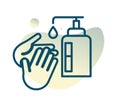 Hygiene - Handwash with Hand Sanitizer- Stock Icon