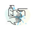 Hygiene - Handwash Stock Icon Royalty Free Stock Photo