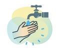 Hygiene - Handwash Stock Icon Royalty Free Stock Photo