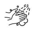 Hygiene - Handwash Stock Icon Royalty Free Stock Photo