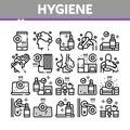 Hygiene And Healthcare Collection Icons Set Vector