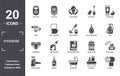 hygiene icon set. include creative elements as depilator, shaving gel, nasal aspirator, appointment book, varnish, underwear