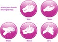 Hygiene icons Royalty Free Stock Photo