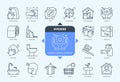 Hygiene icons set with description