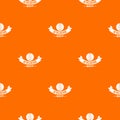 Hygiene lipstick pattern vector orange