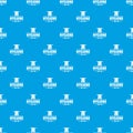 Hygiene morning pattern vector seamless blue