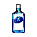 hygiene mouthwash game pixel art vector illustration Royalty Free Stock Photo