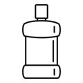 Hygiene mouthwash icon outline vector. Tooth bottle