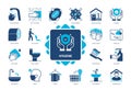 Hygiene solid icon set