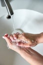 Hygienic hand washing Royalty Free Stock Photo