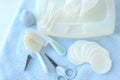 Hygienic items for baby Royalty Free Stock Photo