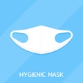 Hygienic mask flat design element,Icon,Vector and Illustration