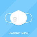 Hygienic mask flat design element,Icon,Vector and Illustration