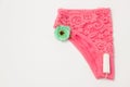 Hygienic tampon and sanitary napkin for every day with panties w Royalty Free Stock Photo